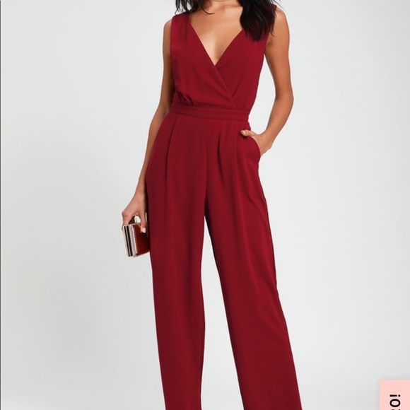 Lulus Other - Lulu’s Burgundy jumpsuit S